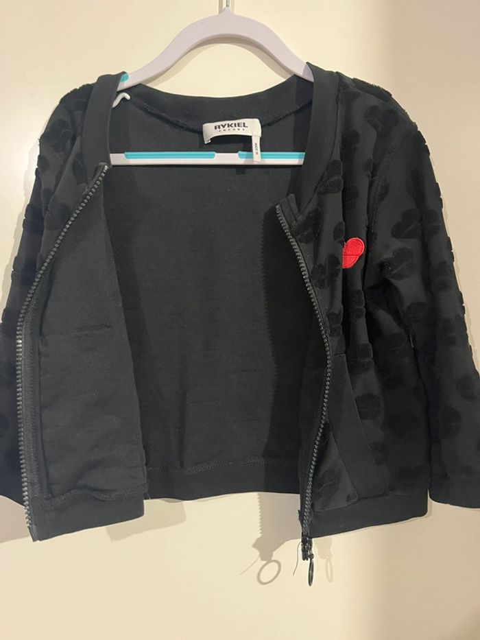 Sonia rykiel kid fille gilet noir taille 4 ans - photo numéro 3