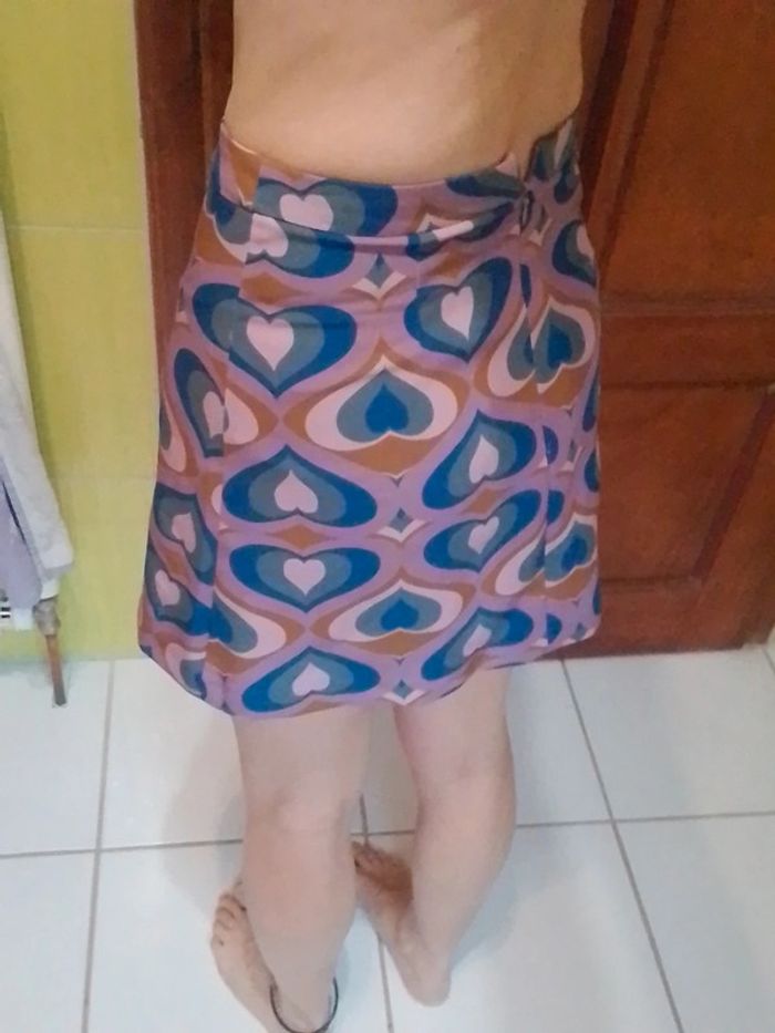 Mini Jupe femme Motif cœur psychédélique Pimkie - photo numéro 6