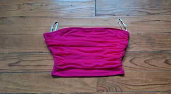 Top court épaules dénudé femme taille S