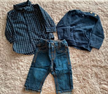 Ensemble chemise, pull et jeans Kiabi 3 mois