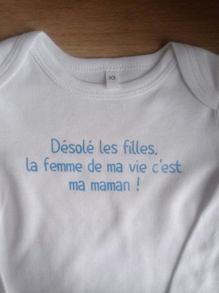 Body humoristique désolé les filles la femme de ma vie c'est ma maman - photo numéro 2