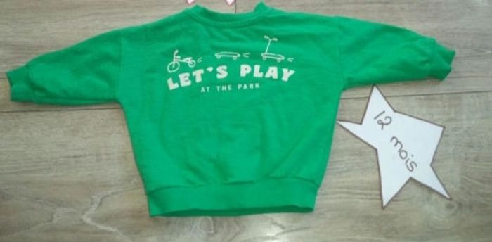 Pull vert 12 mois - photo numéro 2