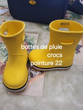 Bottes de pluie crocsband pointure 22