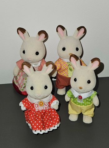 Sylvanian Famille lapin en chocolat comme NEUF