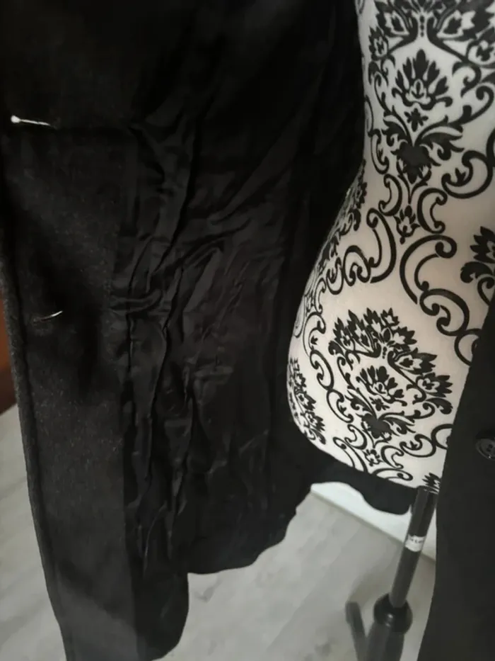 Manteau long femme Zara gris foncé taille S - photo numéro 8