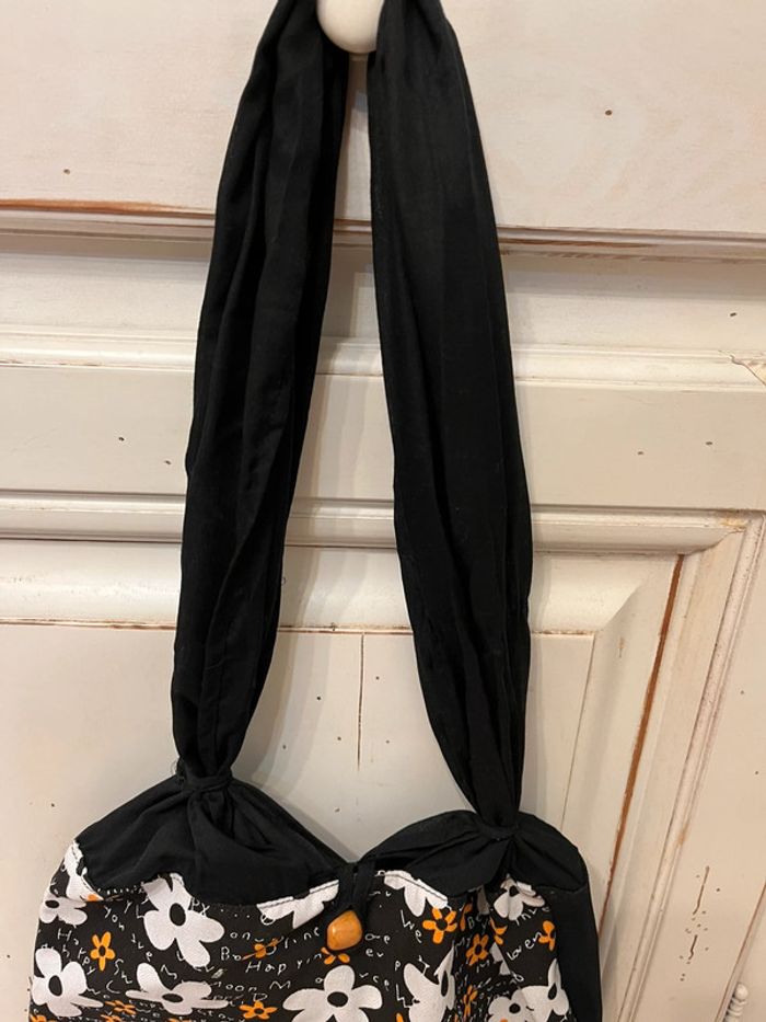 Sac en tissu à fleurs - photo numéro 3