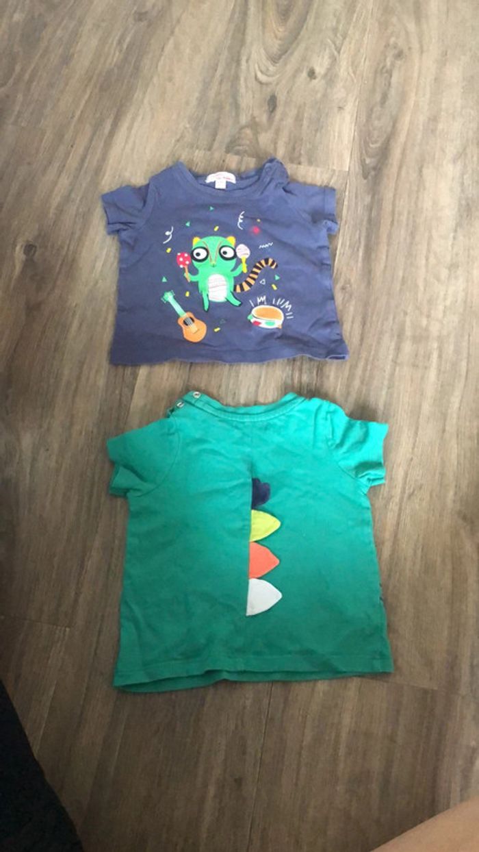 Vends lot t-shirt manches courtes 6 mois - photo numéro 2