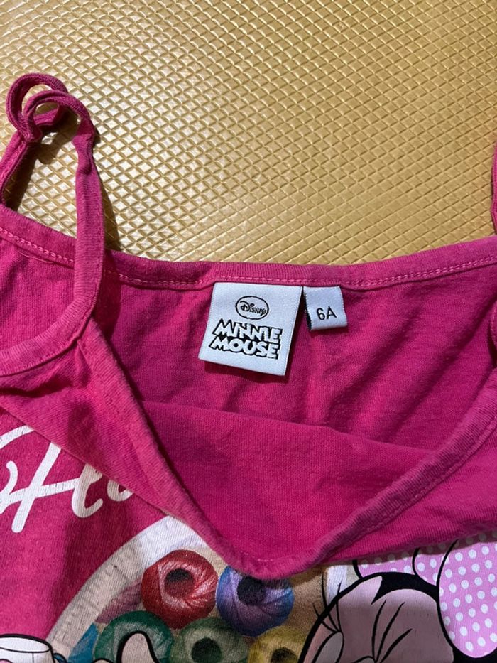 T-shirt fille rose Minnie - photo numéro 2