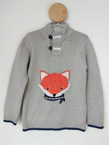 Pull 7 ans Garçon Sergent Major Renard 🦊
