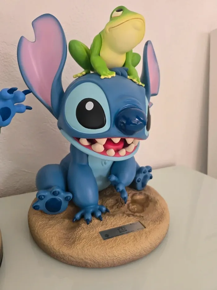 Statuette - Disney- Master Craft Stitch avec Grenouille - 34 cm - Résine - Édition Limitée - photo numéro 6