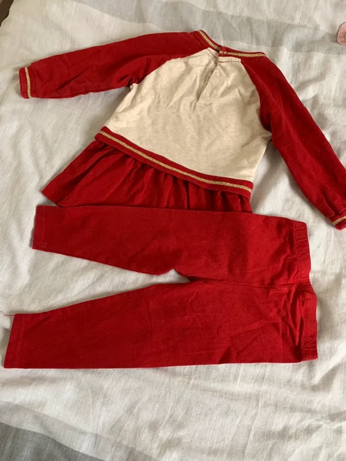 Ensemble rouge 18 mois mes petits cailloux - photo numéro 3