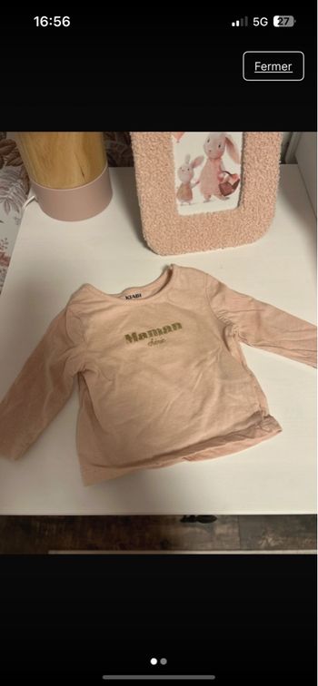 T-shirt manche longue 1 mois x3