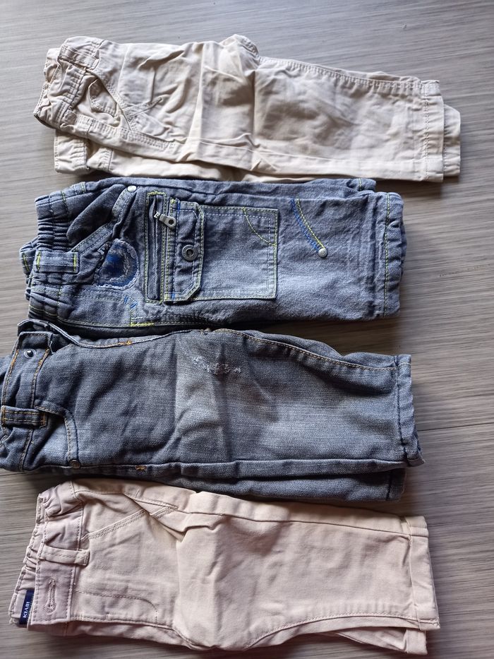 Lot 4 pantalons 6 mois