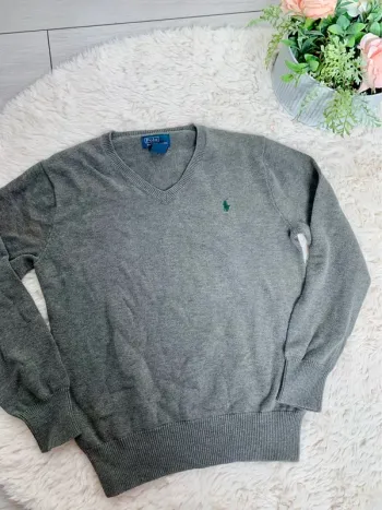 Pull gris Ralph Lauren 10/12ans