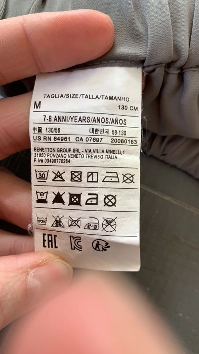 Pantalon léger gris 7/8 ans Benetton - photo numéro 7