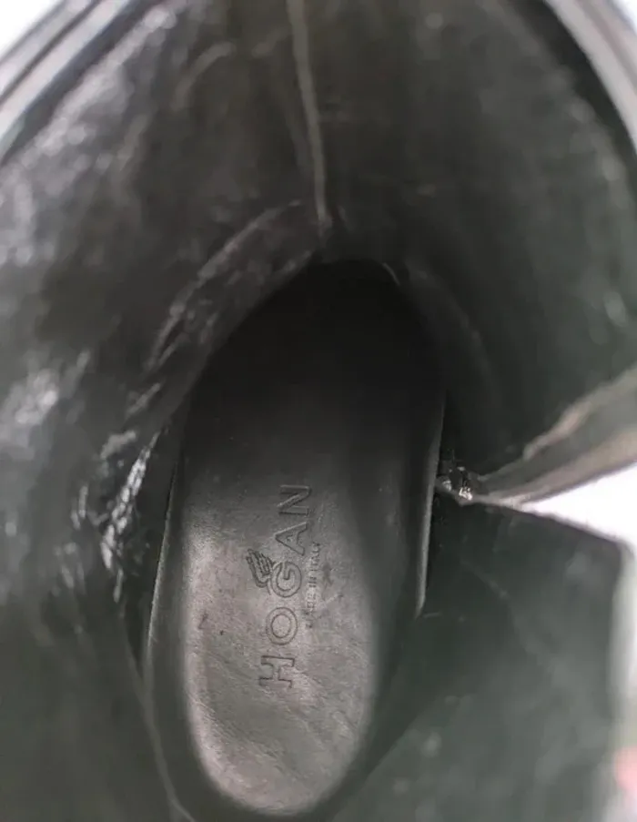 Bottines en cuir noir - Hogan - taille 7,5 (41) - photo numéro 8