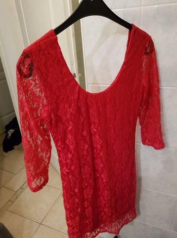 robe rouge en dentelle T40 marque Melrose