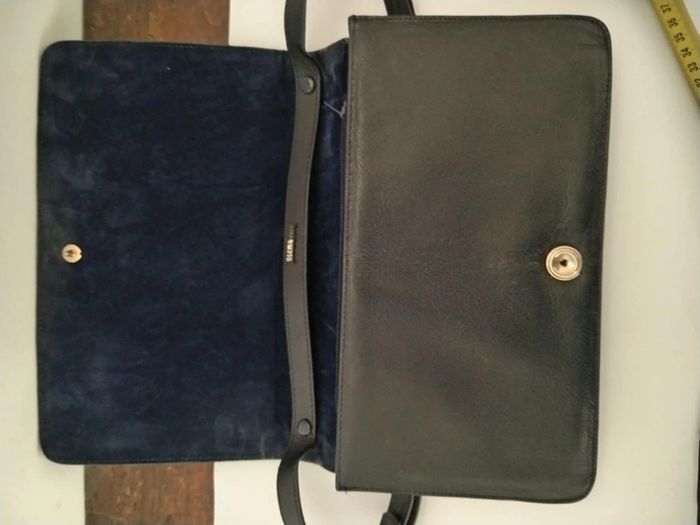 Pochette sac à main berma paris cuir peau de serpent - photo numéro 2
