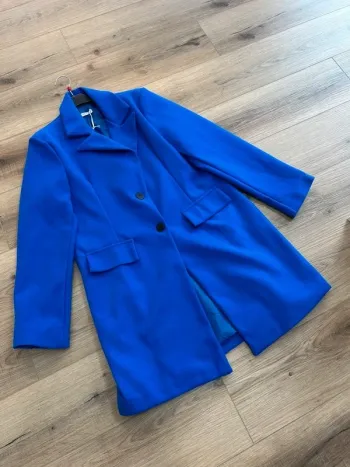 Manteau long femme manteau automne hiver femme bleu roi neuf taille S taille 36