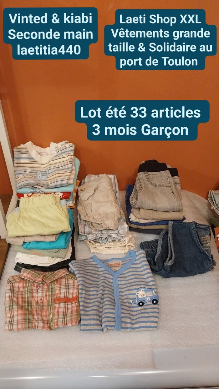 Lot été 3 mois garçon