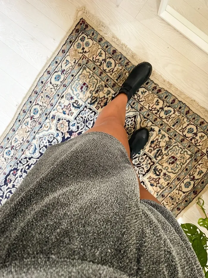 H&M - Combishort à paillettes noir gris soirée casual quotidien - photo numéro 5