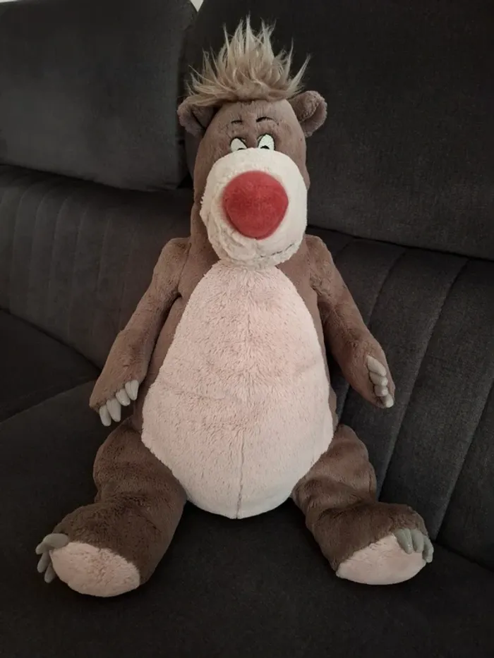 Peluche disneyland Paris baloo ours bear le livre de la jungle mowgli