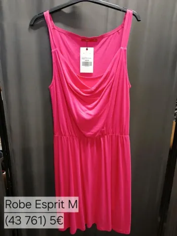 43761 robe rose femme M esprit