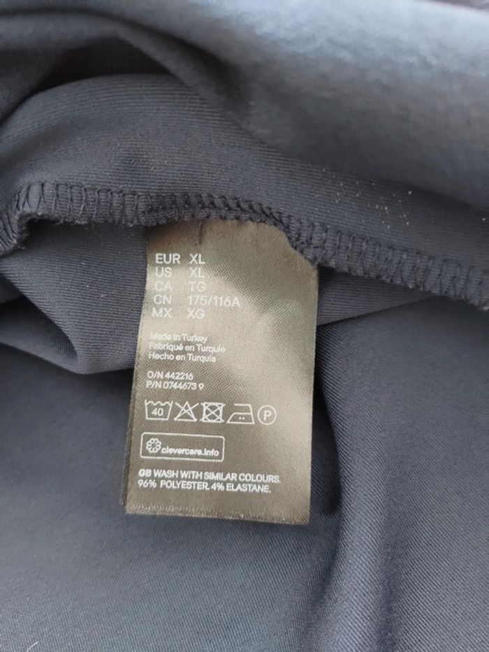 H&M blouse manches courtes marine XL - photo numéro 4
