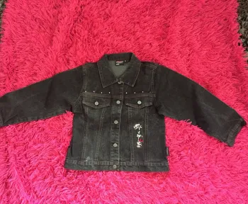 Blouson en jeans noir Taille 8 ans