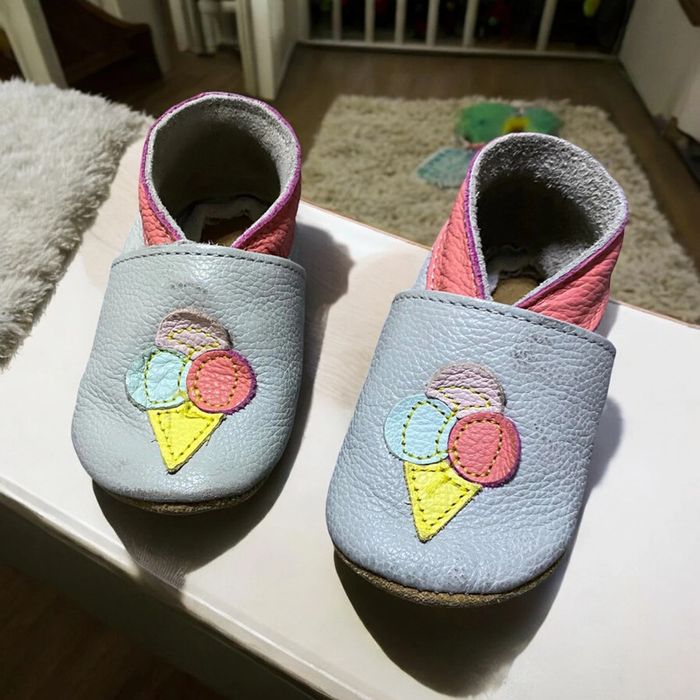 Chaussons souple cuir