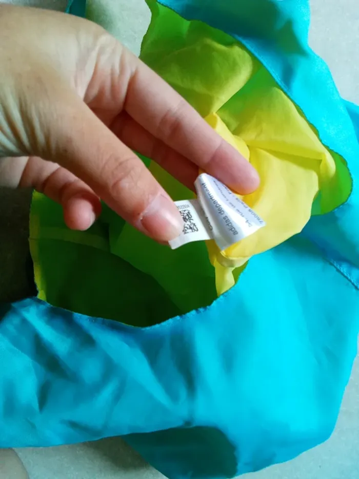 Sac a bandoulière adidas vintage fluo bleu et jaune intérieur - photo numéro 5