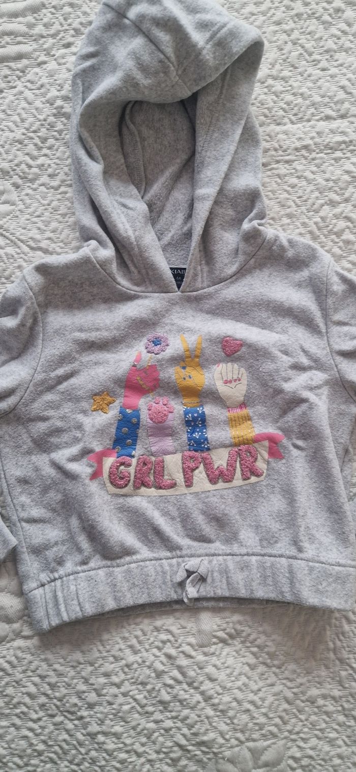 Sweat à capuche Crop top 6 ans - photo numéro 2