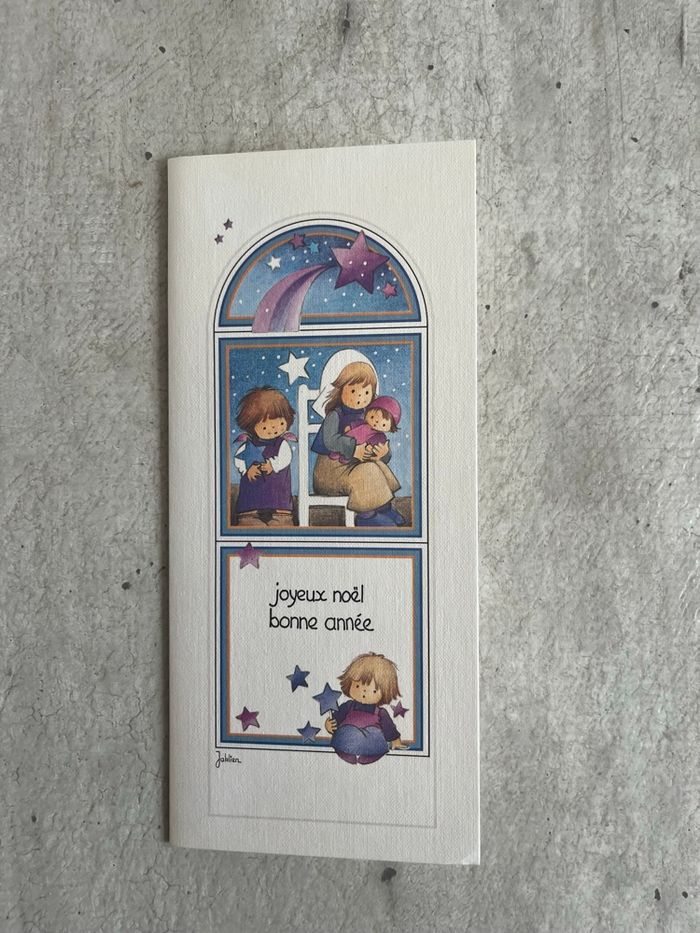 Carte joyeux Noël bonne année enfant