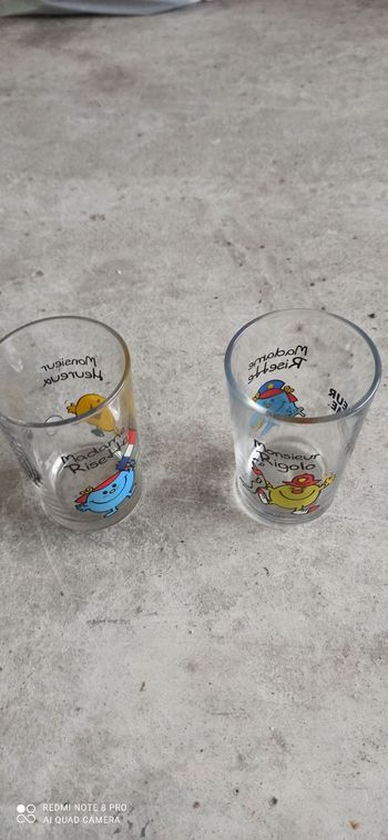 2 verres Monsieur madame