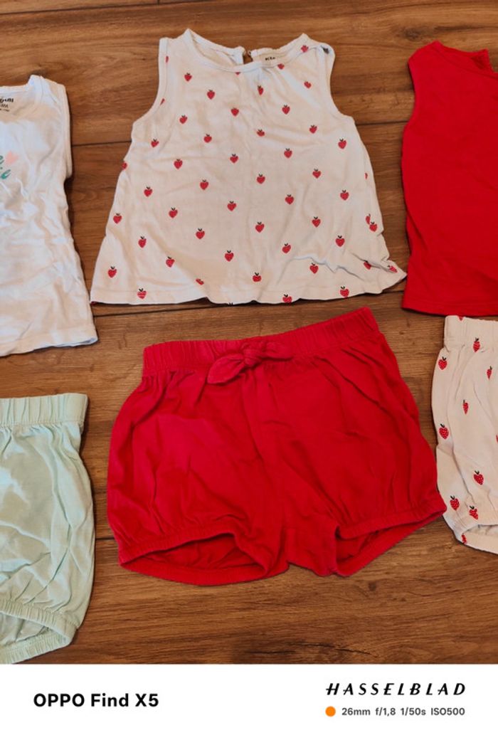 Lot de débardeurs et shorts - photo numéro 3