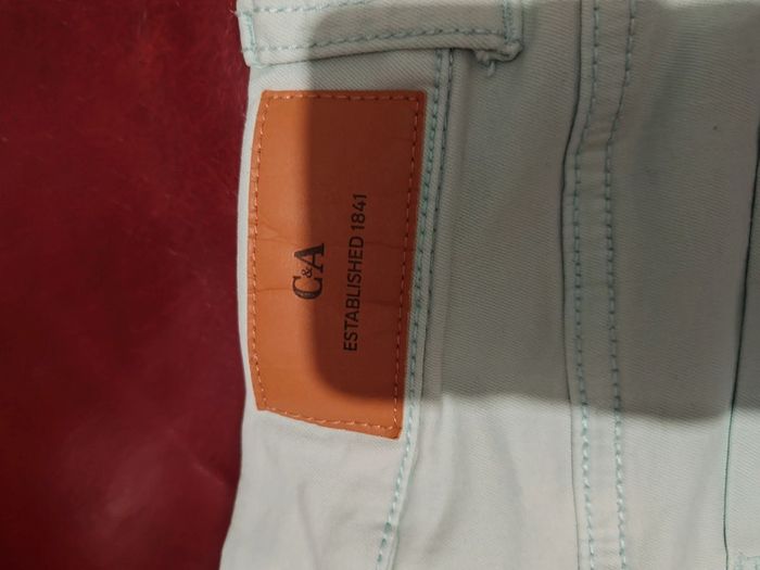 Pantalon turquoise C&A taille L – Style taille basse – Petit prix ! - photo numéro 4