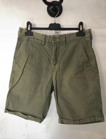 Bermuda chino homme pull & bear taille 36 kaki
