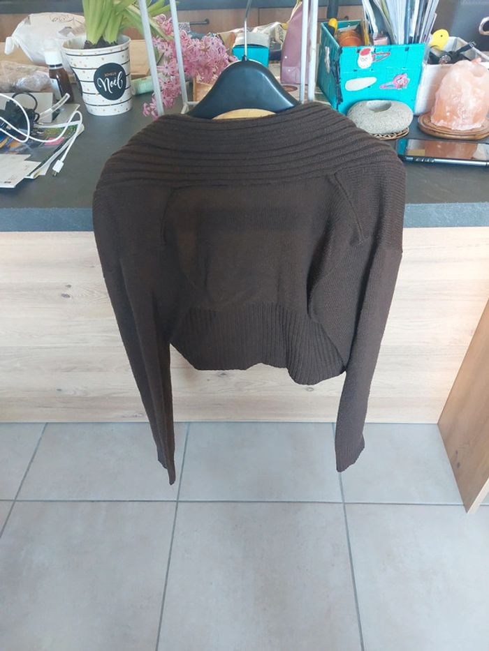Veste marron courte - photo numéro 3