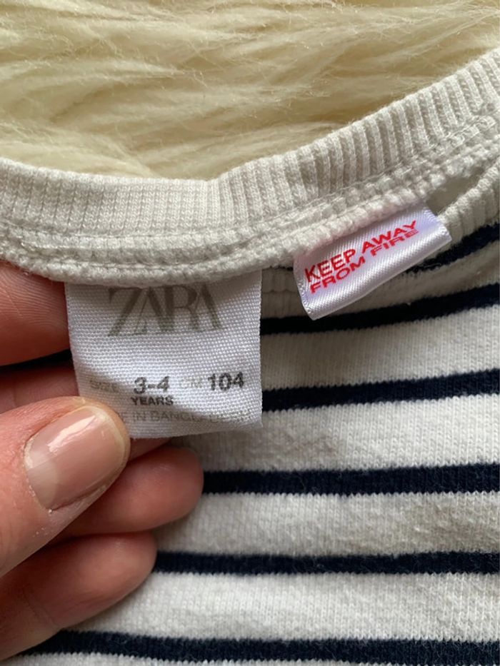 Pull marinière Zara 4 ans - photo numéro 2