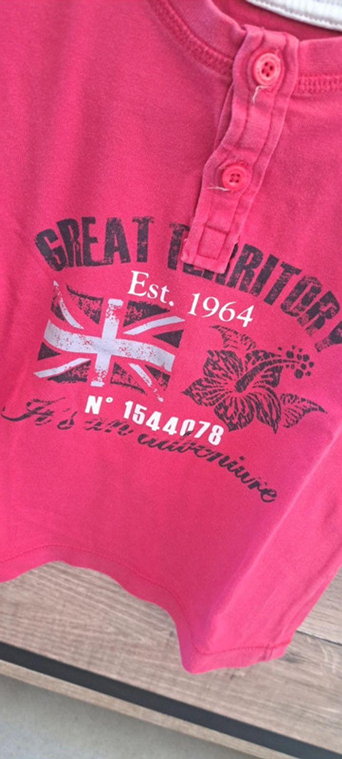 Tee-shirt rose Vertbaudet 24 mois - photo numéro 2