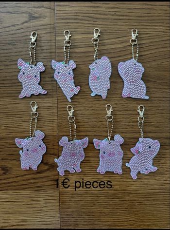 Porte cles peinture diamant