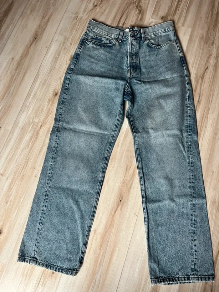 jeans jeans droit mom mango
