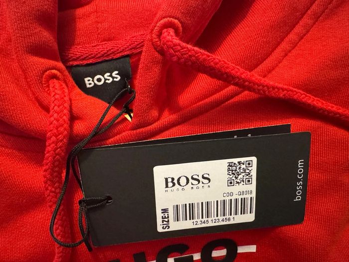Sweat Hugo Boss Rouge Taille M - photo numéro 2