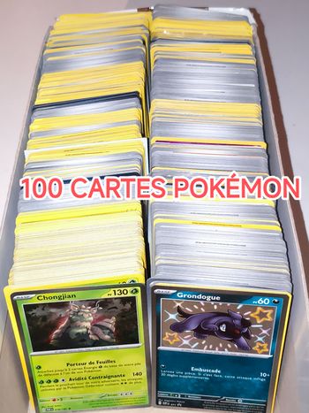 100 cartes Pokémon FR