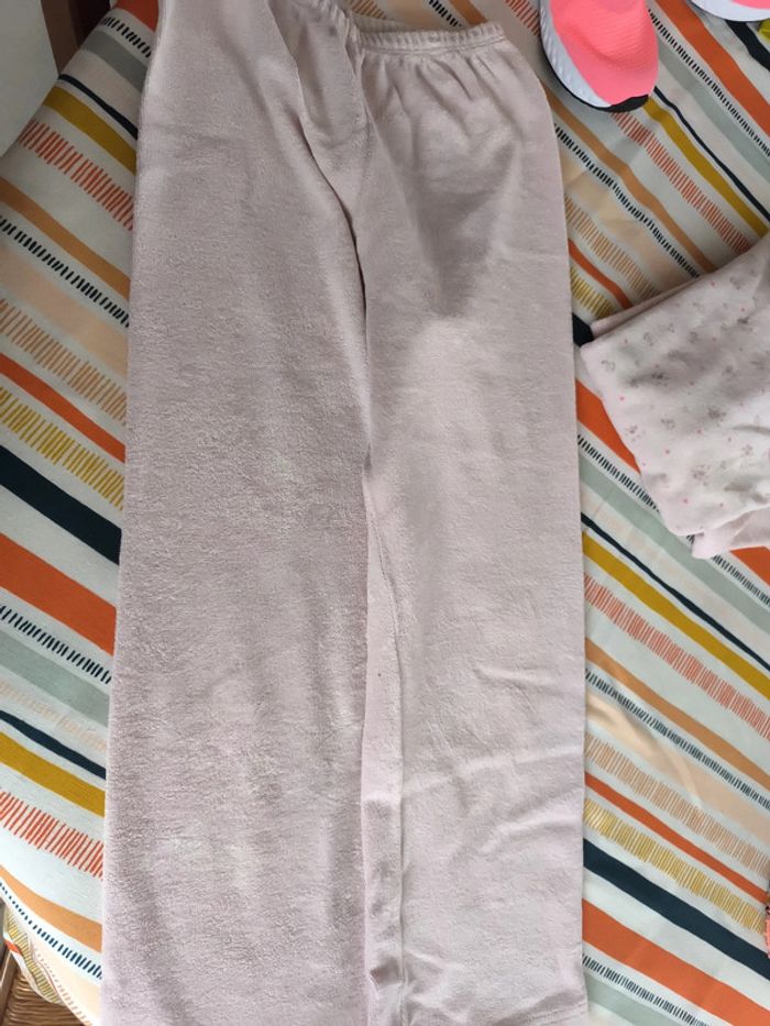 Lot de deux pyjamas 8 ans petit bateau et velours u - photo numéro 3