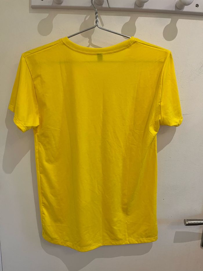 t-shirt manches courtes jaune taille L - photo numéro 3