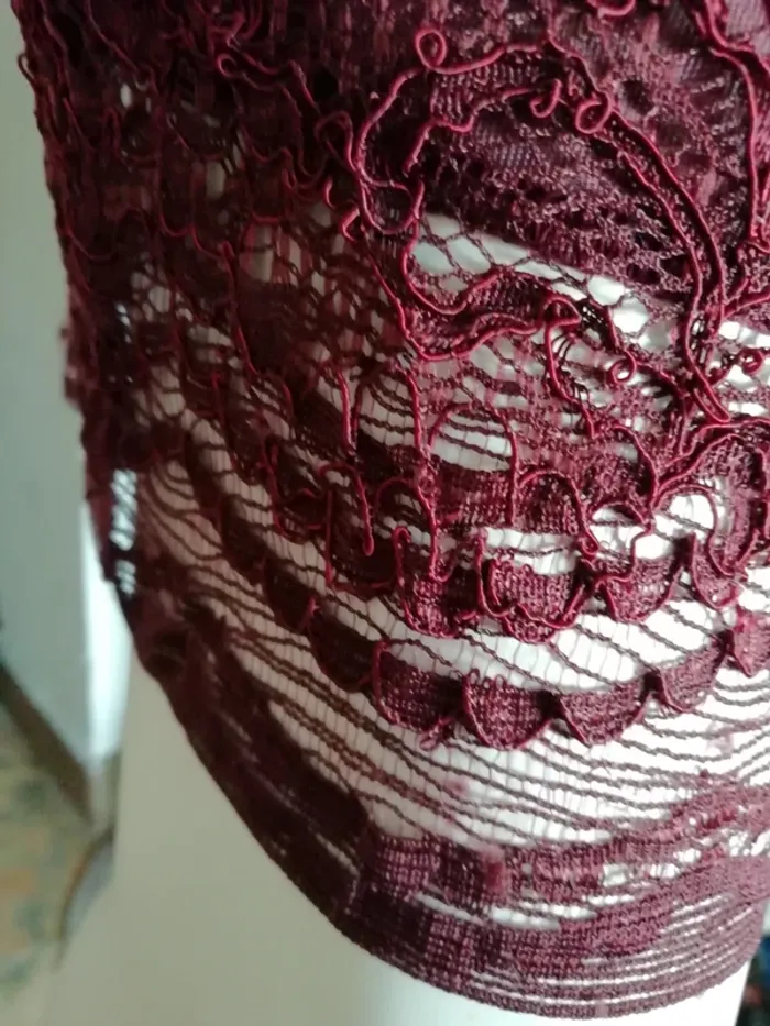 Robe dress dentelle lace bordeau wine sexy pin up - photo numéro 6