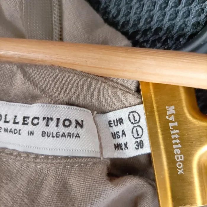 T-shirt taupe col plissé nœud froufrous Zara Collection – taille L A1006 - photo numéro 12
