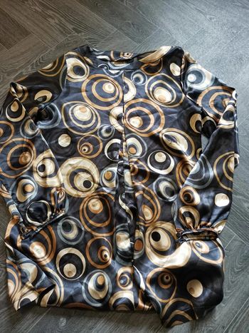 Tunique Promod gris foncé/marron taille M femme