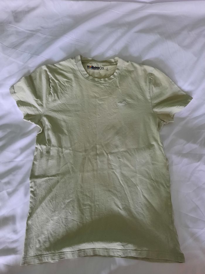 Tee-shirt homme Hollister Co. vert clair col rond - Taille S - photo numéro 1